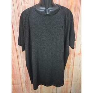 Under Armour Mens 3XL Tech Tee Shirt HeatGear Loose Fit Charcoal